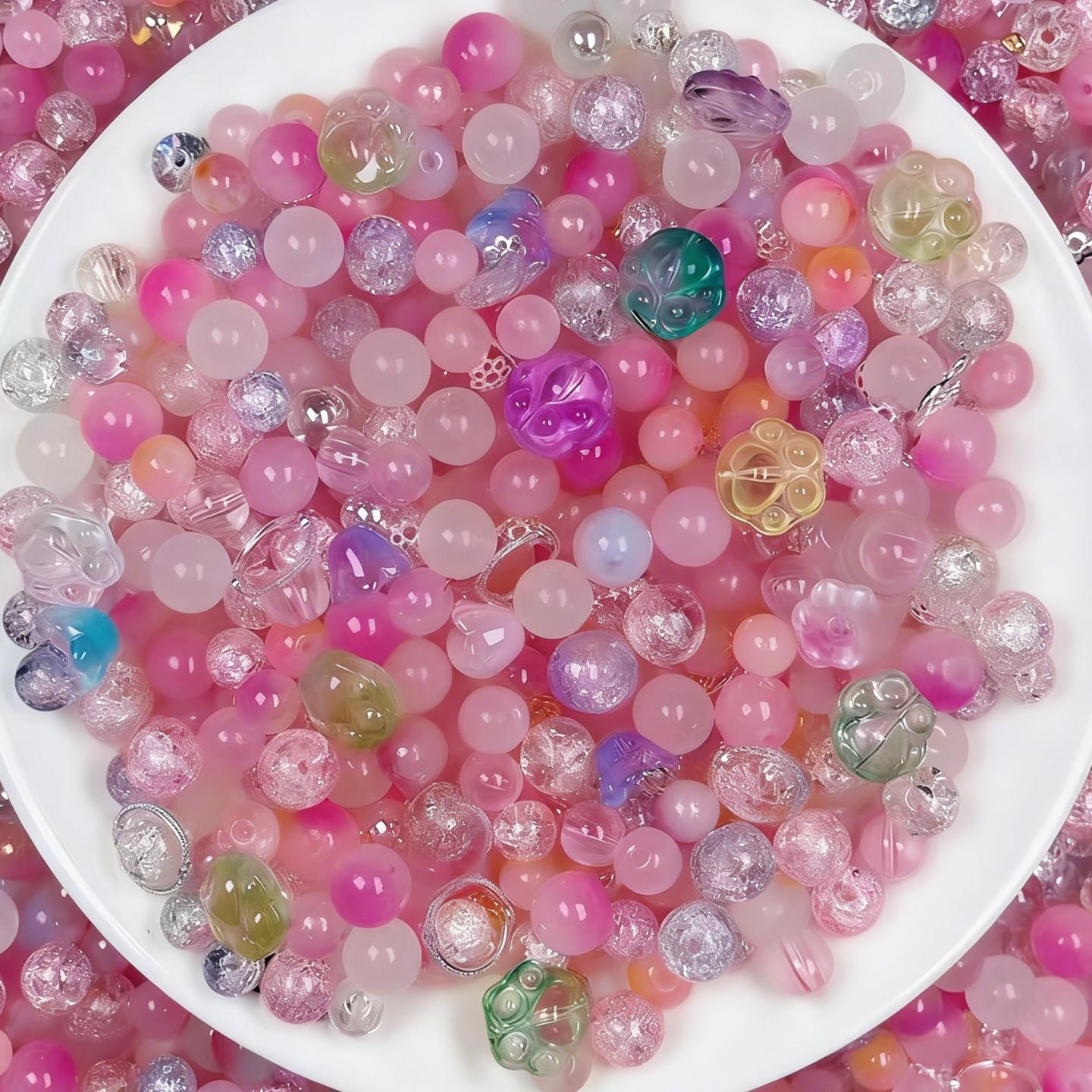 【B2】High-End Luxury Glass Bead Jewelry Full Set