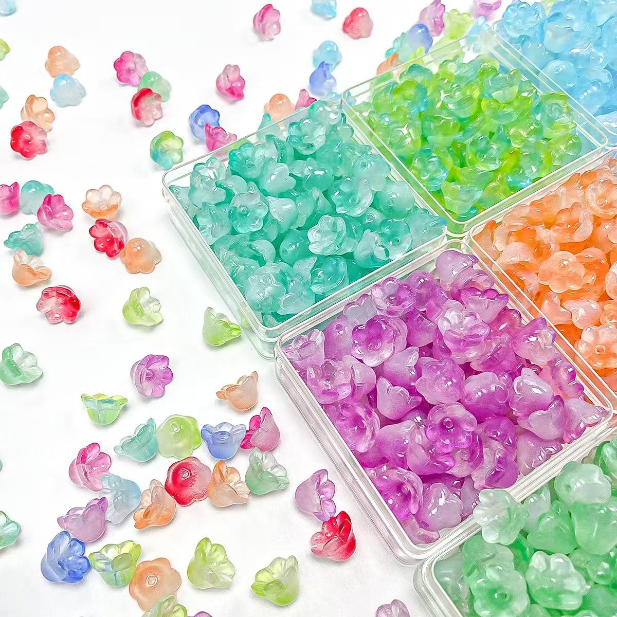 【C6】Glass Bead Accessories, DIY Jewelry Making Materials for Bracelets, Creative Craft Supplies for Unique Works & Gifting