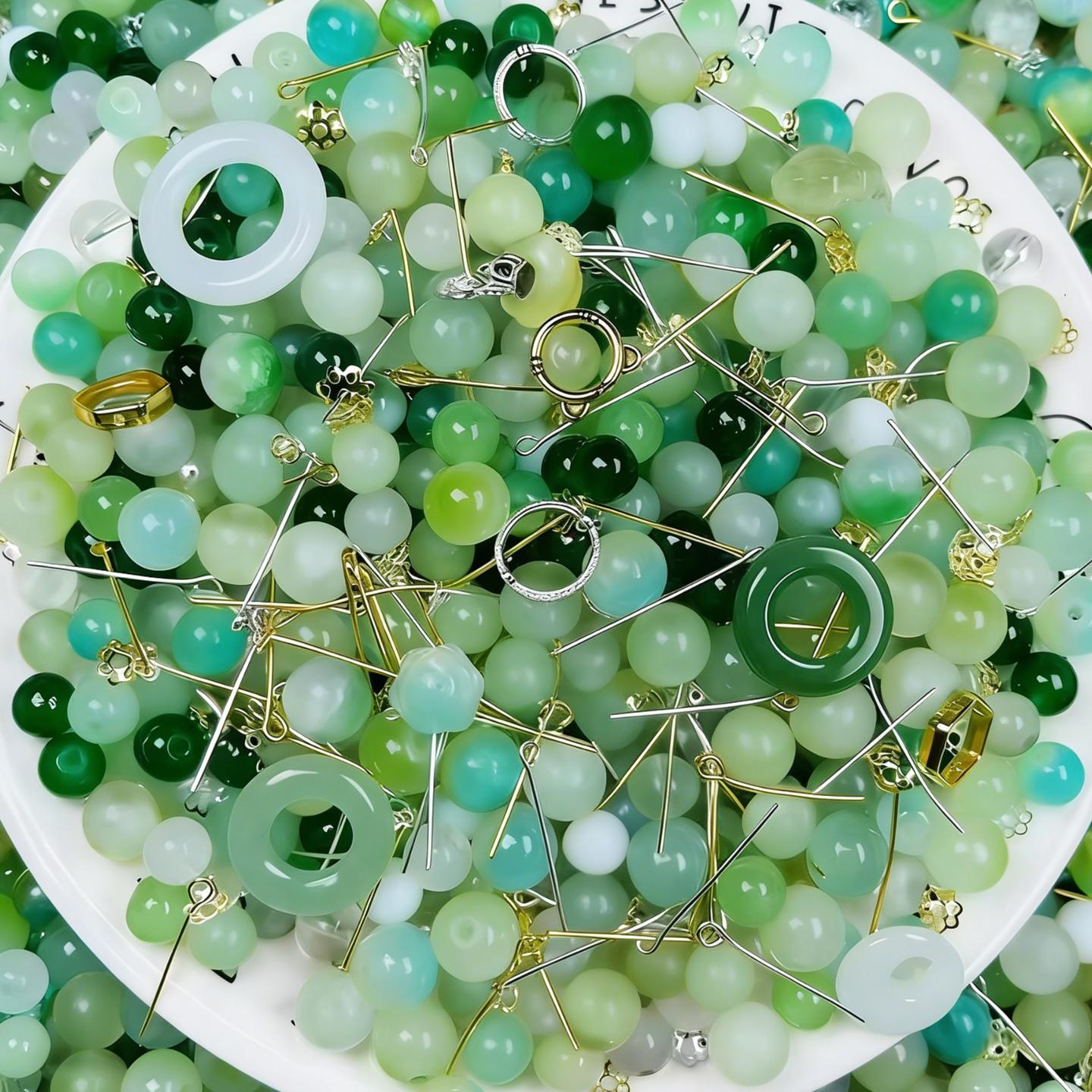 【B2】High-End Luxury Glass Bead Jewelry Full Set