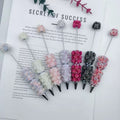 【D1】Handmade 3D Rose Beadable Pen