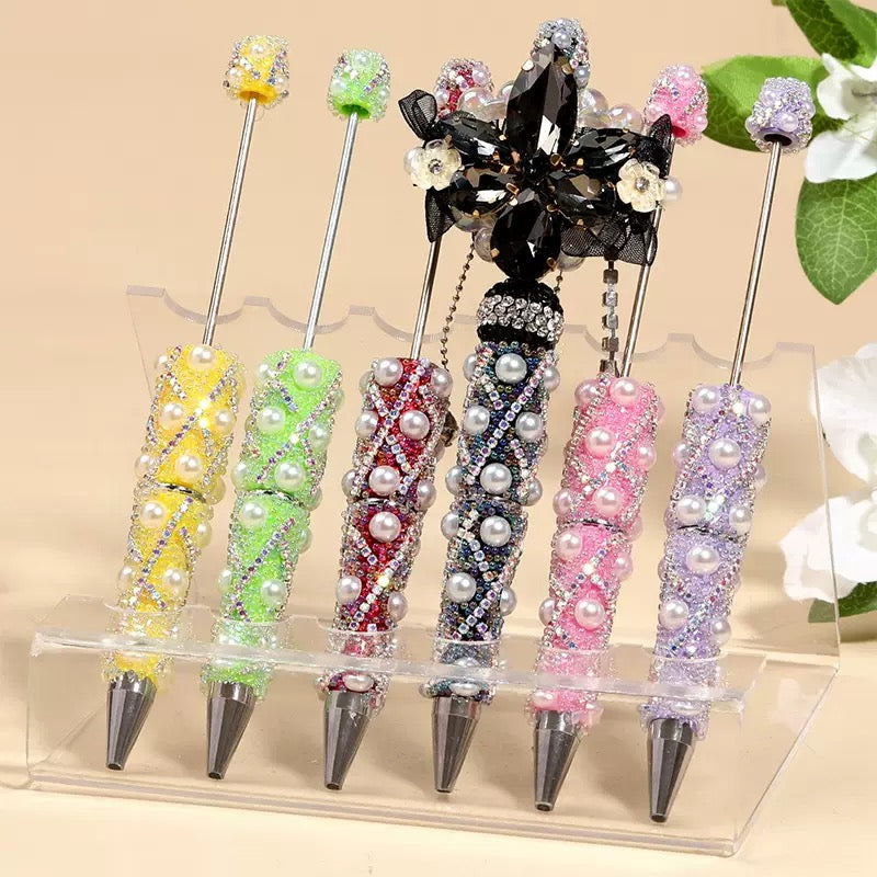 【D1】Handmade 3D Rose Beadable Pen