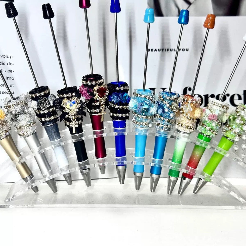 【D1】Handmade 3D Rose Beadable Pen
