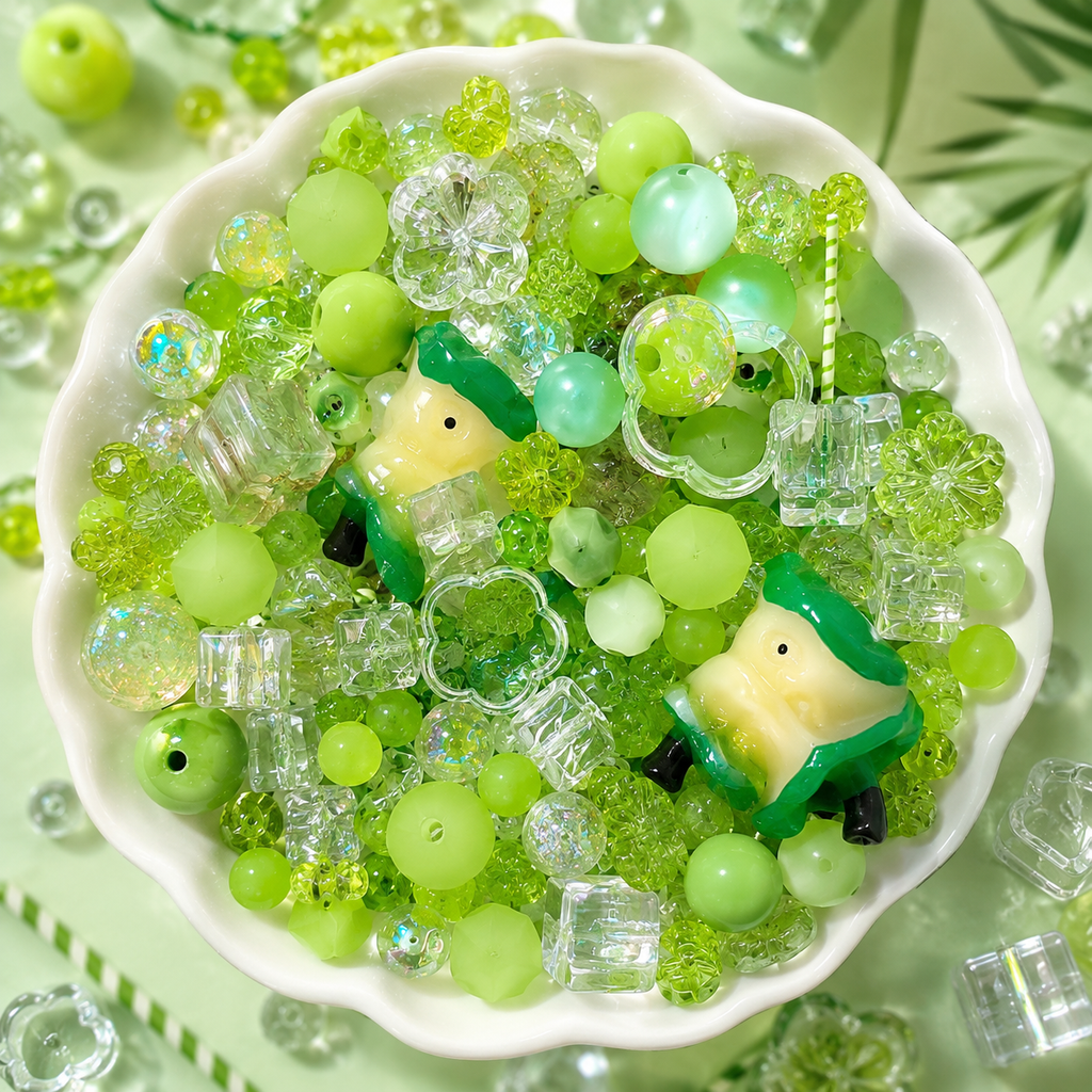 【A1】A18 Large Pack Mixed Acrylic Beads – 16mm Premium Smooth Beads for DIY Jewelry &amp; Craft Making