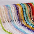 【D1】Ultra Bright Crystal Glass Beads, DIY Craft Supplies for Beaded Bracelets & Jewelry Accessories