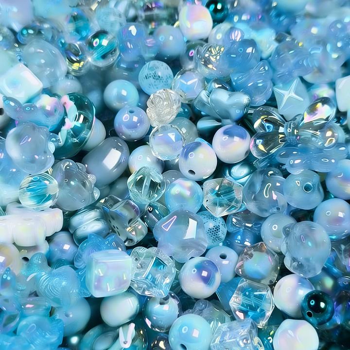 [B1] Large Package 16mm Mixed Acrylic Beads, Multicolor Design for DIY Craft Jewelry Making