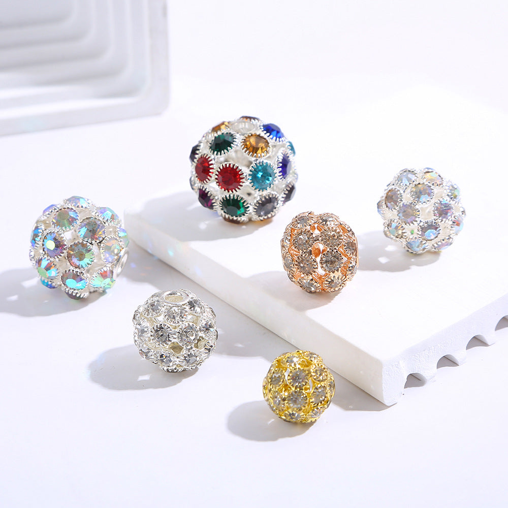 【C4】Glitter Loose Rhinestone Beads