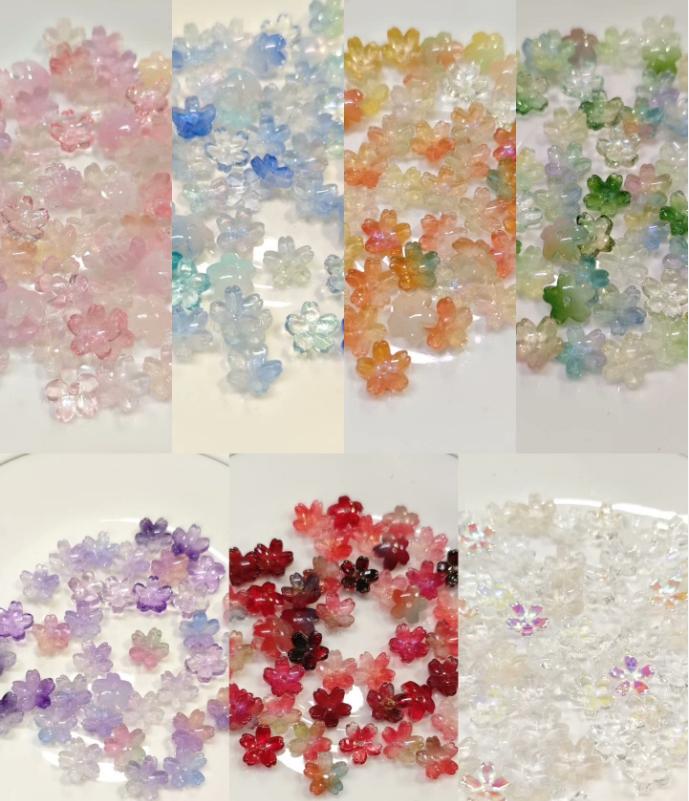 【C6】Glass Bead Accessories, DIY Jewelry Making Materials for Bracelets, Creative Craft Supplies for Unique Works & Gifting