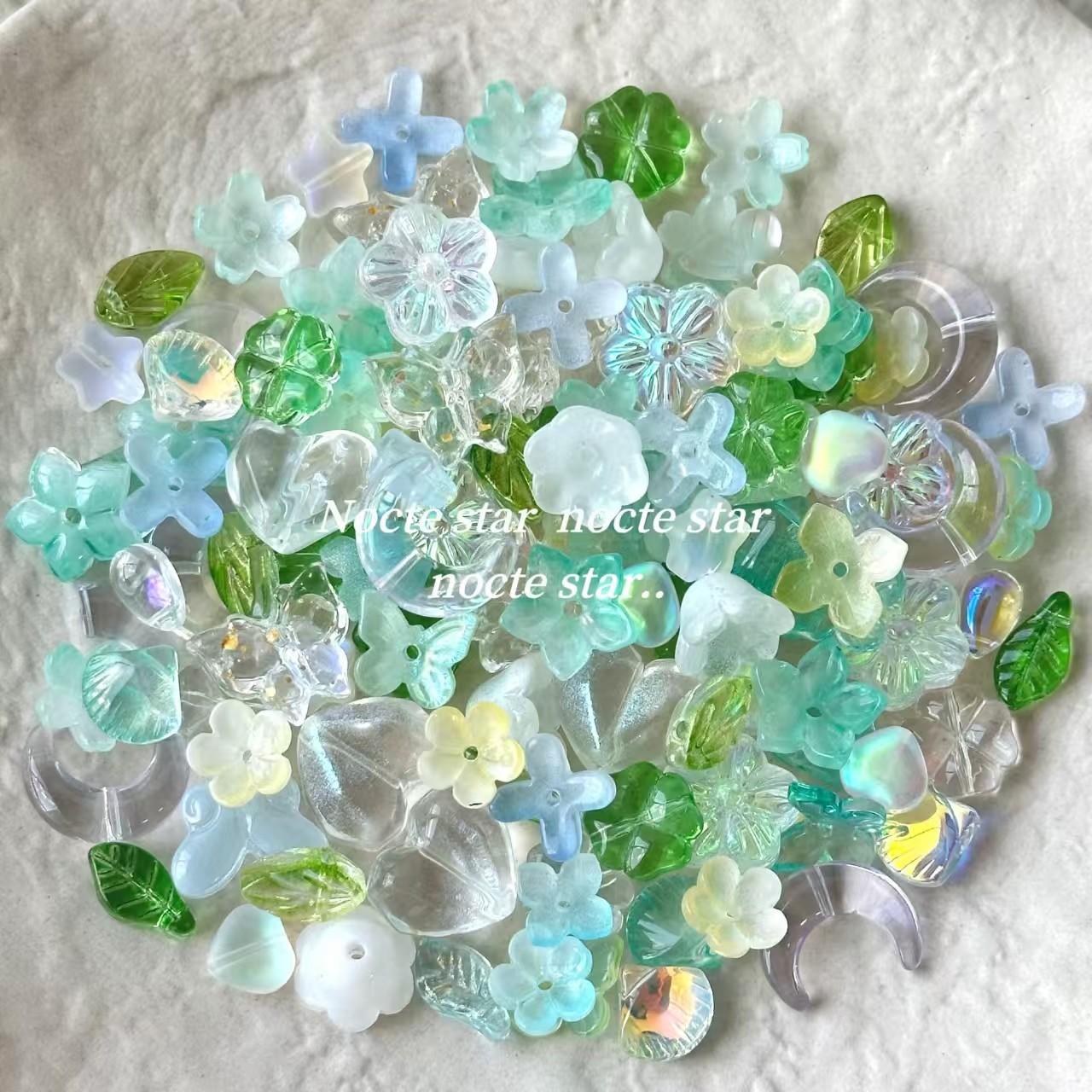 【C6】Glass Bead Accessories, DIY Jewelry Making Materials for Bracelets, Creative Craft Supplies for Unique Works & Gifting