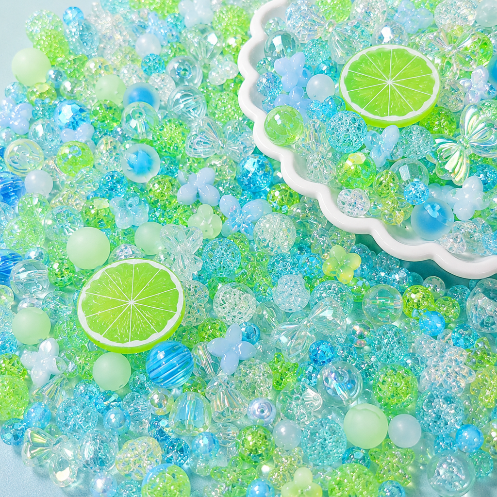 【A1】A18 Large Pack Mixed Acrylic Beads – 16mm Premium Smooth Beads for DIY Jewelry &amp; Craft Making