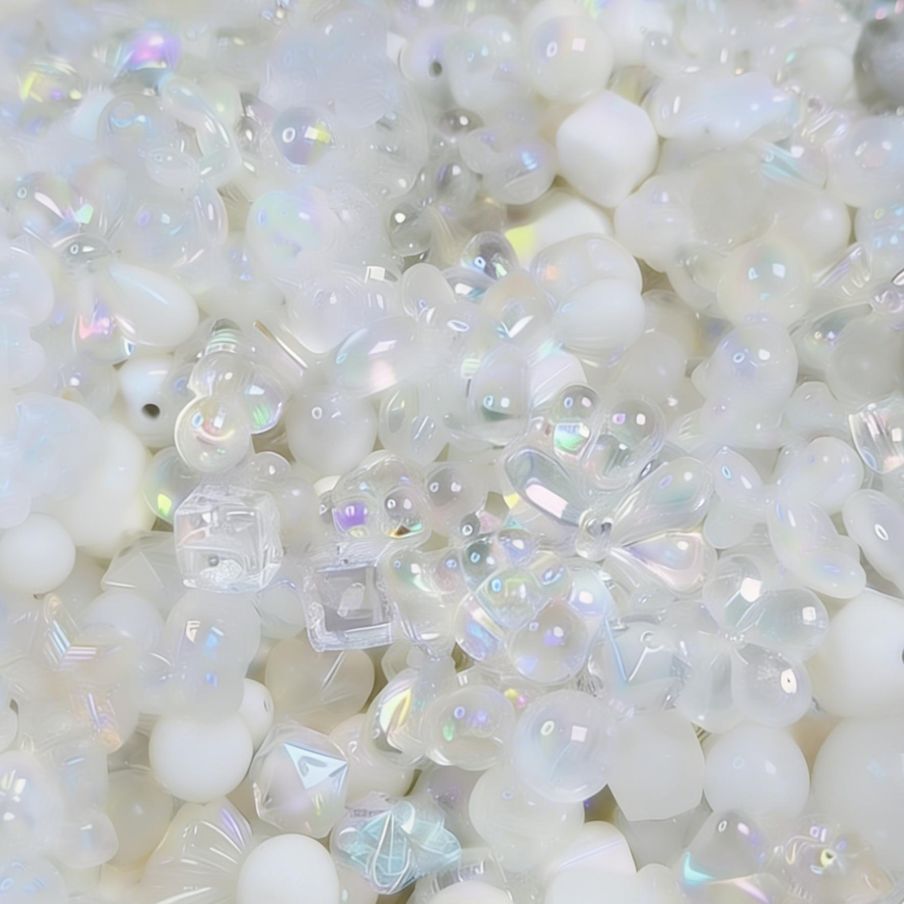 [B1] Large Package 16mm Mixed Acrylic Beads, Multicolor Design for DIY Craft Jewelry Making